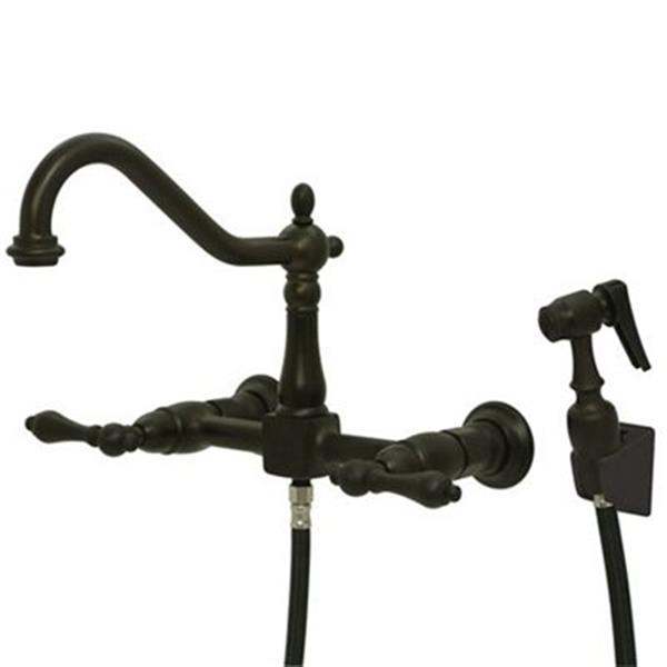 Elements Of Design Wall Mounted Oil Rubbed Bronze Kitchen Faucet With   330048144 MainImage 001 L 