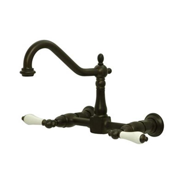 Elements Of Design Wall Mounted Oil Rubbed Bronze Kitchen Faucet   330048147 MainImage 001 L 