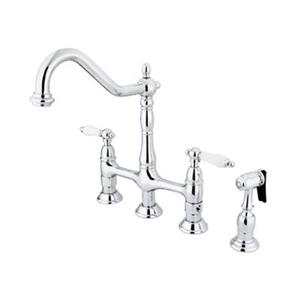 Elements of Design Chrome Kitchen Faucet With Sprayer