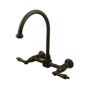 Elements of Design Oil-Rubbed Bronze Wall Mounted Kitchen Faucet