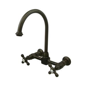 Elements of Design Oil-Rubbed Bronze Wall Mounted Kitchen Faucet