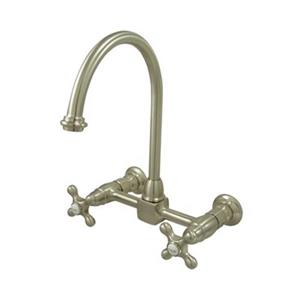 Elements of Design Satin Nickel Wall Mounted Kitchen Faucet