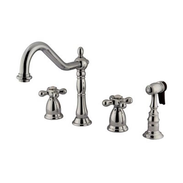 Elements Of Design Chrome Widespread Two Handle Kitchen Faucet With   330048266 MainImage 001 L 