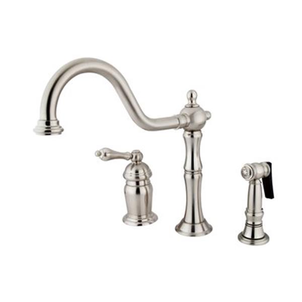 Elements of Design Satin Nickel Single Handle Kitchen Faucet With ...