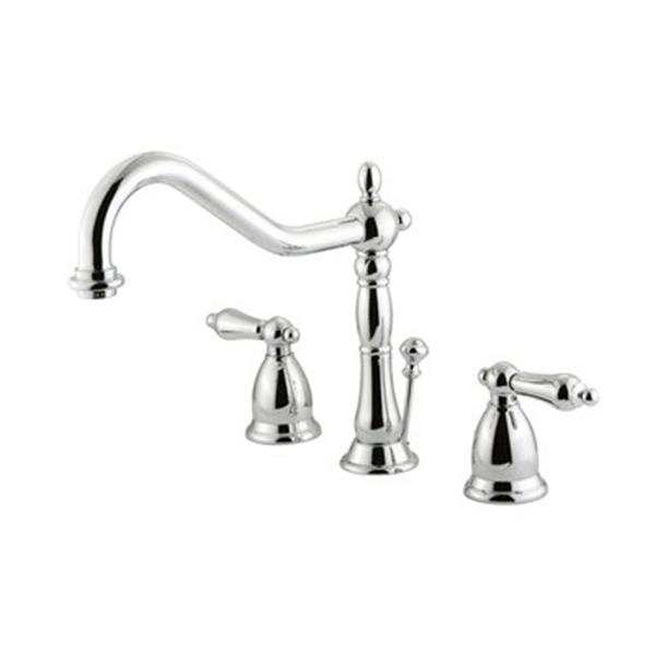 Elements of Design Chrome Center Widespread Faucet