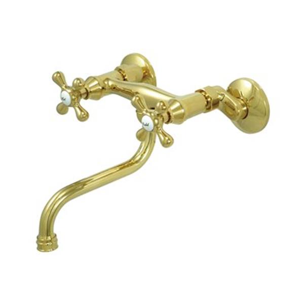 Elements of Design Brass Spread Down Spout Vessel Sink Wall