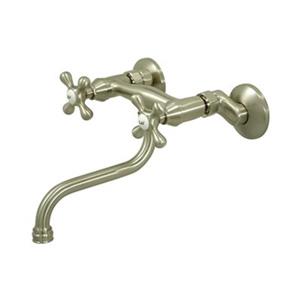 Elements of Design Nickel Spread Down Spout Vessel Sink Wall