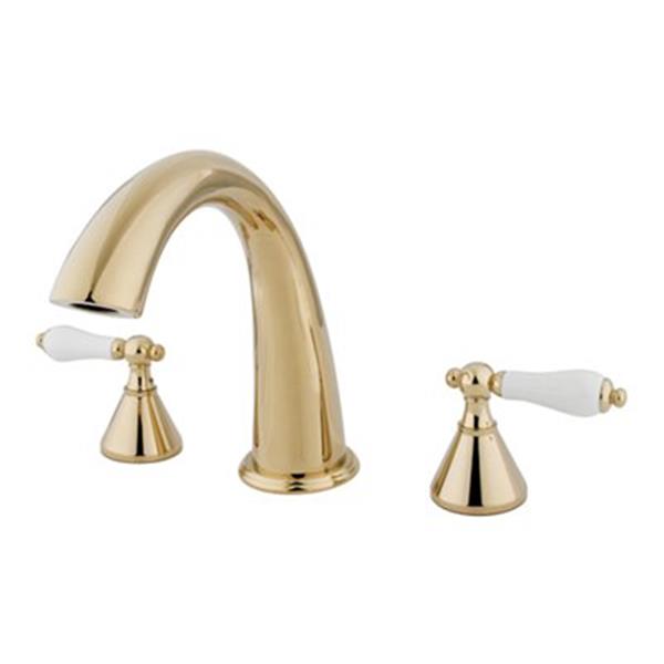 Elements of Design Polished Brass Roman Tub Filler