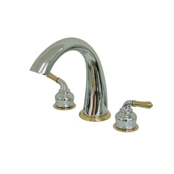 Elements of Design Chrome/Polished Brass Roman Tub Filler