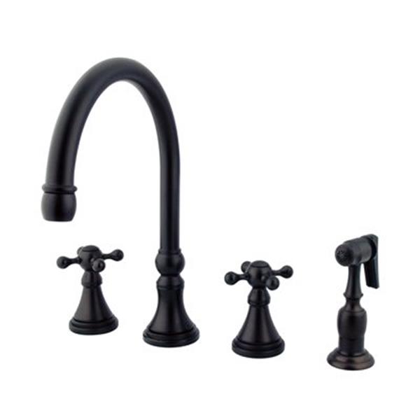 Elements Of Design Oil Rubbed Bronze Two Handle Kitchen Faucet With   330048451 MainImage 001 L 