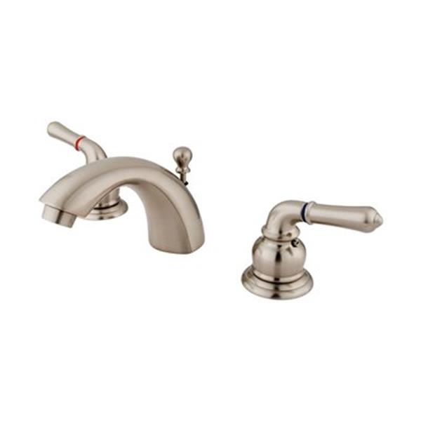 Elements of Design Nickle Mini Widespread Faucet