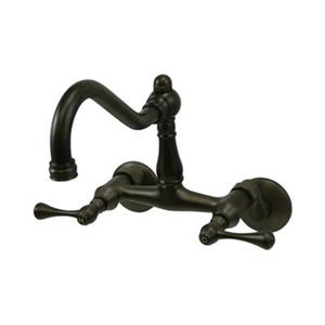 Elements of Design Hot Springs Oil-Rubbed Bronze Wall Mounted Kitchen Faucet