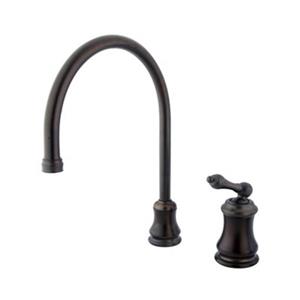 Elements of Design Chicago Oil-Rubbed Bronze Widespread Buckingham Lever Kitchen Faucet
