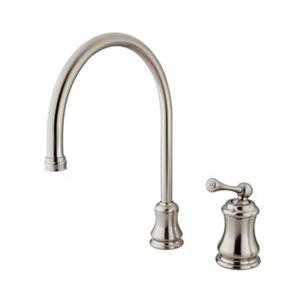 Elements of Design Chicago Nickel Widespread Single Handle Buckingham Kitchen Faucet