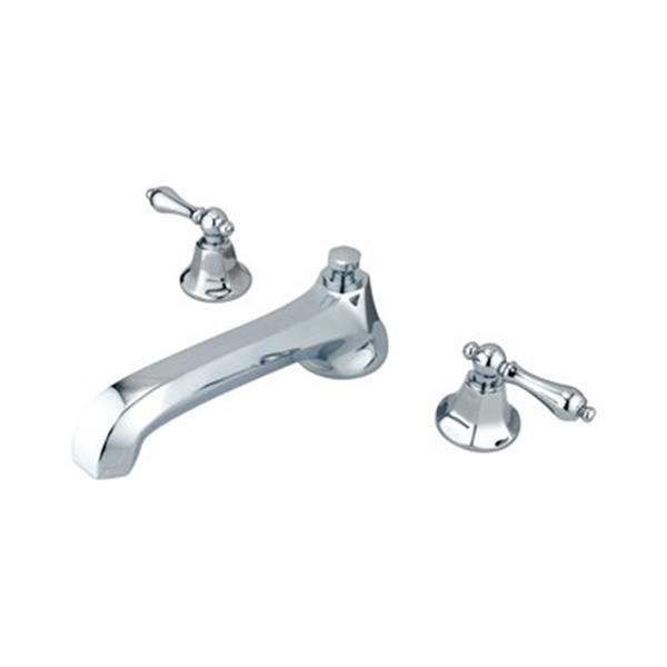 Elements of Design New York 8-in Chrome Widespread Roman Tub Filler ...