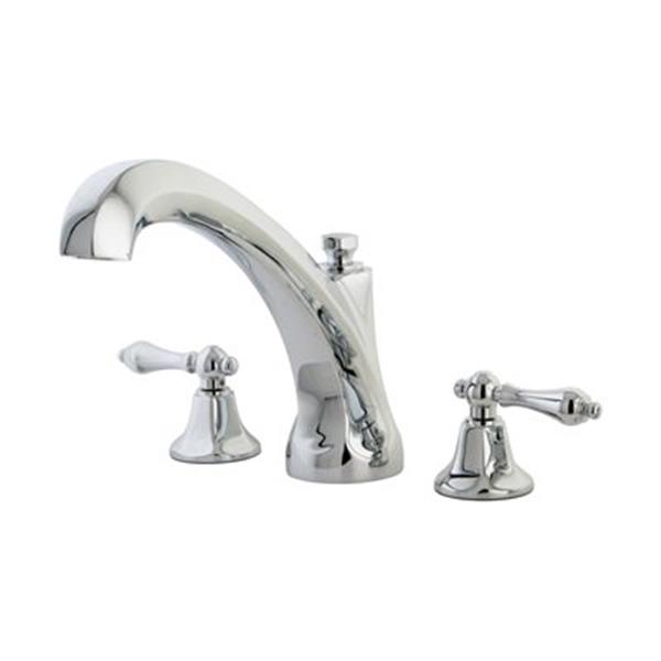 Elements of Design New York 8-in Chrome Widespread Roman Tub Filler ...