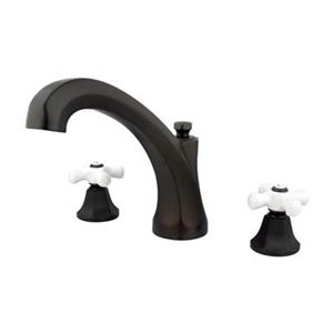 Elements of Design New York 9.5-in Oil-Rubbed Bronze Widespread Roman Tub Filler
