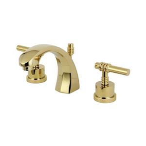 Elements of Design Milano Polished Brass Widespread Faucet