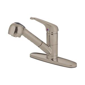 Elements of Design Daytona Nckel Single Handle Kitchen Faucet