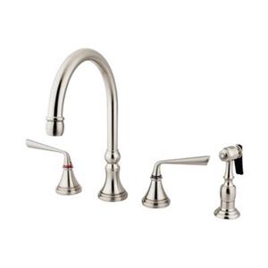 Elements of Design Silver Sage Two Handle Kitchen Faucet