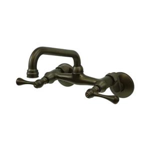Elements of Design Magellan Oil Rubbed Bronze Wall Mounted Two Handle Kitchen Faucet