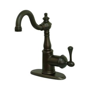Elements of Design English Vintage 11-in Oil Rubbed Bronze Single Lever Handle Bar Faucet