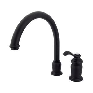 Elements of  Design Templeton 12-in Oil Rubbed Bronze High Spout Single Handle Kitchen Faucet
