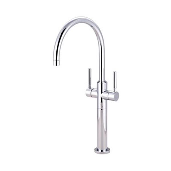 Elements of Design Chrome Concord Twin Lever Handles Vessel Sink