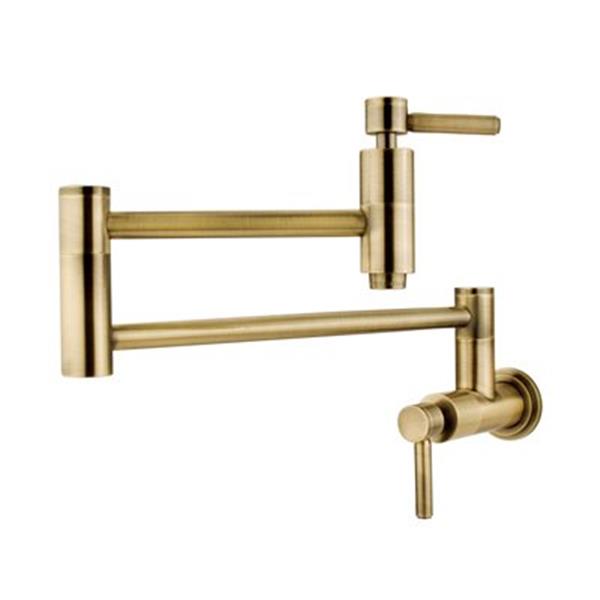 Elements of Design Concord Antique Brass Pot Filler