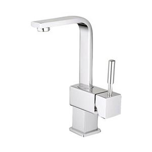 Elements of Design Chrome Claremont Square Single Hole Faucet