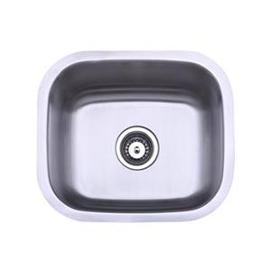 Elements of Design Gourmetier 17.94-in x 15.63-in Brushed Nickel Undermount Kitchen Sink