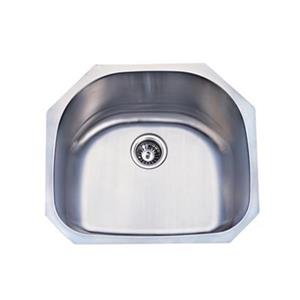 Elements of Design Centurion 23.19-in x 21.06-in Brushed Nickel Undermount Kitchen Sink