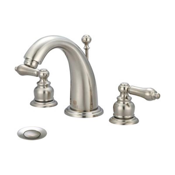 Pioneer Industries Brentwood Brushed Nickel Two Handle Widespread Faucet