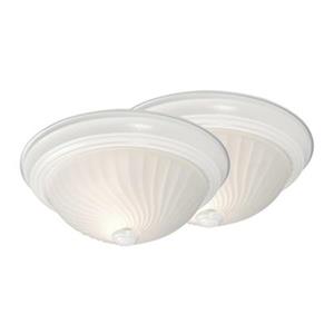 Galaxy White Flush Mount Ceiling Light (Set of 2)