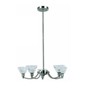 Amlite Lighting Aquarius 5-Light Brushed Nickel Chandelier