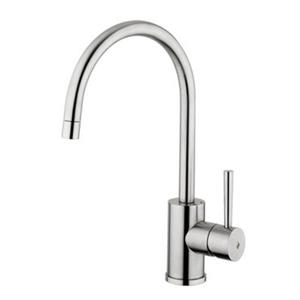 WS Bath Collections Steel Single Lever Kitchen Faucet with Swivel Spout