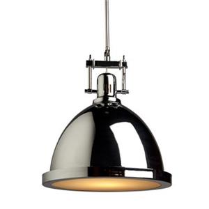 Steven & Chris by Artcraft Chrome Small Broadview 1 Light Metal Pendant