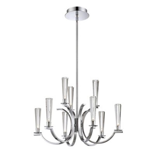 Eurofase Cromo 9-Light Polished Chrome Chandelier