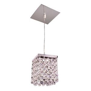 Classic Lighting Bedazzle Collection 4-in x 5-in Crystalique-Plus Crystal Pendant Light
