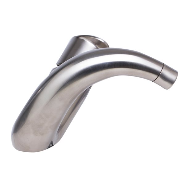 ALFI brand Brushed Nickel Wave Single Lever Bathroom Faucet