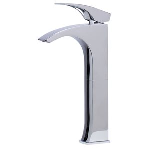 ALFI brand Polished Chrome Tall Single Lever Bathroom Faucet