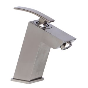 ALFI brand Brushed Nickel Single Lever Bathroom Faucet