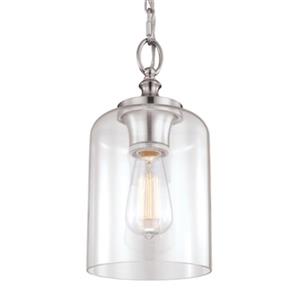 Generation Lighting Hounslow Brushed Steel 1-Light Pendant Light