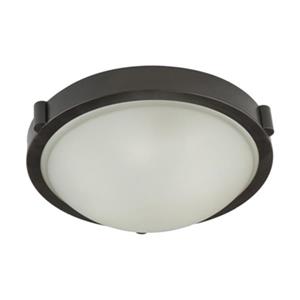Artcraft Lighting Boise Oiled Bronze 13-in 2-Light Flush Mount Ceiling Light