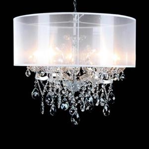 Design Living 4307 Series Chrome 5-Light Crystal Chandelier