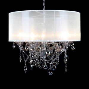 Design Living 4307 Series Chrome 5-Light Crystal Chandelier