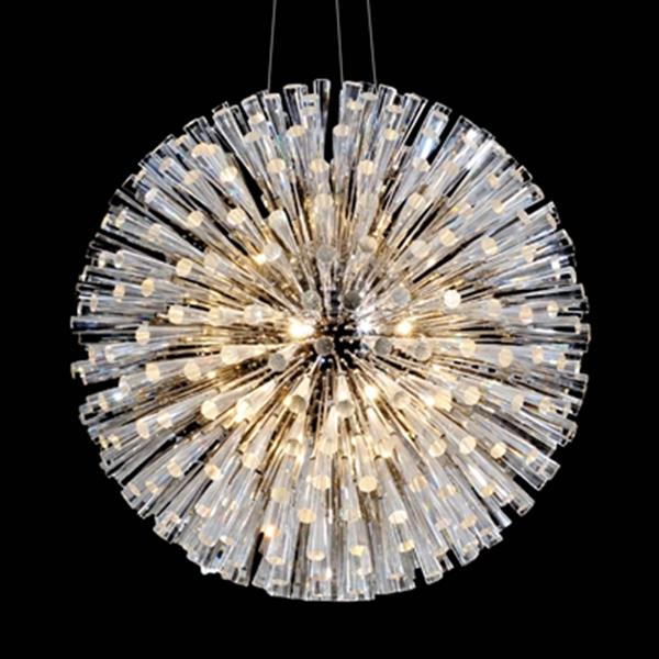 Design Living GA Series Chrome 30 Light  Crystal Large Pendant Light