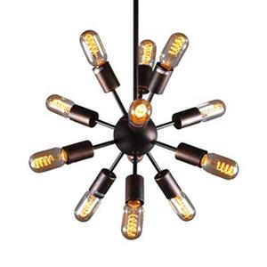 Design Living GL Series Rustic Bronze 12 Light Multi Arm Pendant Light