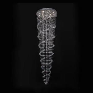 Design Living Light LX Series Chrome Double Swirl Crystal Flush Mount Ceiling Light