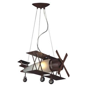 Design Living Brown  Aeroplane Kids Ceiling Light